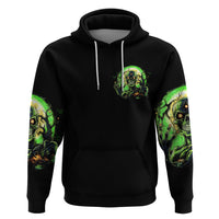 Zombie Skull Hoodie I Never Alone My Demon With Me 24/7 - Wonder Print Shop