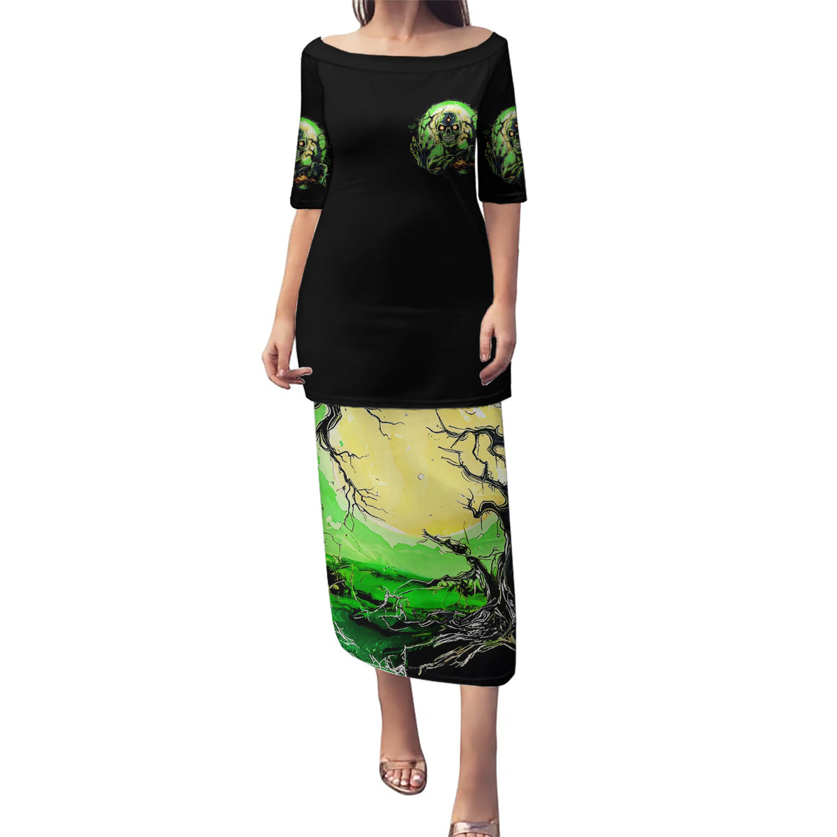 Skull Pumpkin Puletasi I Have Three Side Quite Funny And Side You Never Want - Wonder Print Shop