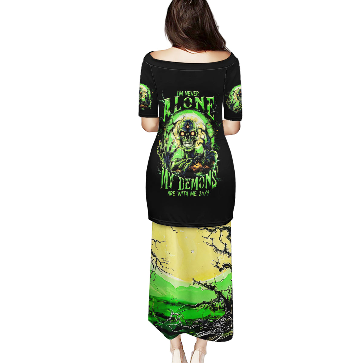 Skull Pumpkin Puletasi I Have Three Side Quite Funny And Side You Never Want - Wonder Print Shop