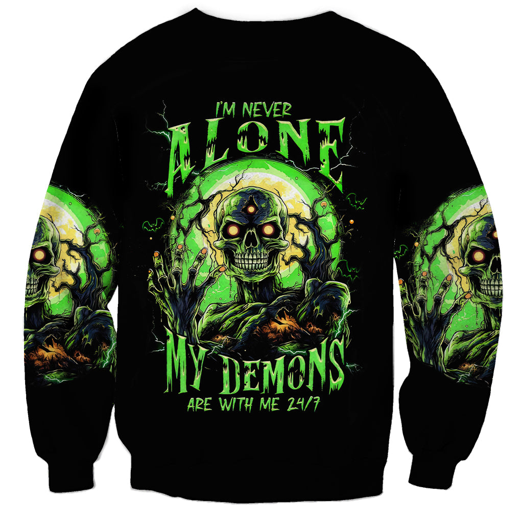 Skull Pumpkin Sweatshirt I Have Three Side Quite Funny And Side You Never Want - Wonder Print Shop