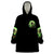 Skull Pumpkin Wearable Blanket Hoodie I Have Three Side Quite Funny And Side You Never Want - Wonder Print Shop
