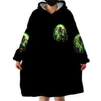 Skull Pumpkin Wearable Blanket Hoodie I Have Three Side Quite Funny And Side You Never Want - Wonder Print Shop