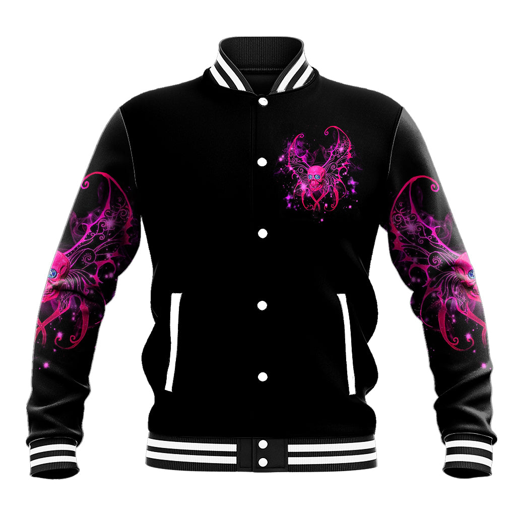 Fairy Skull Baseball Jacket My Next Life I Want To Be Karma Fairy - Wonder Print Shop