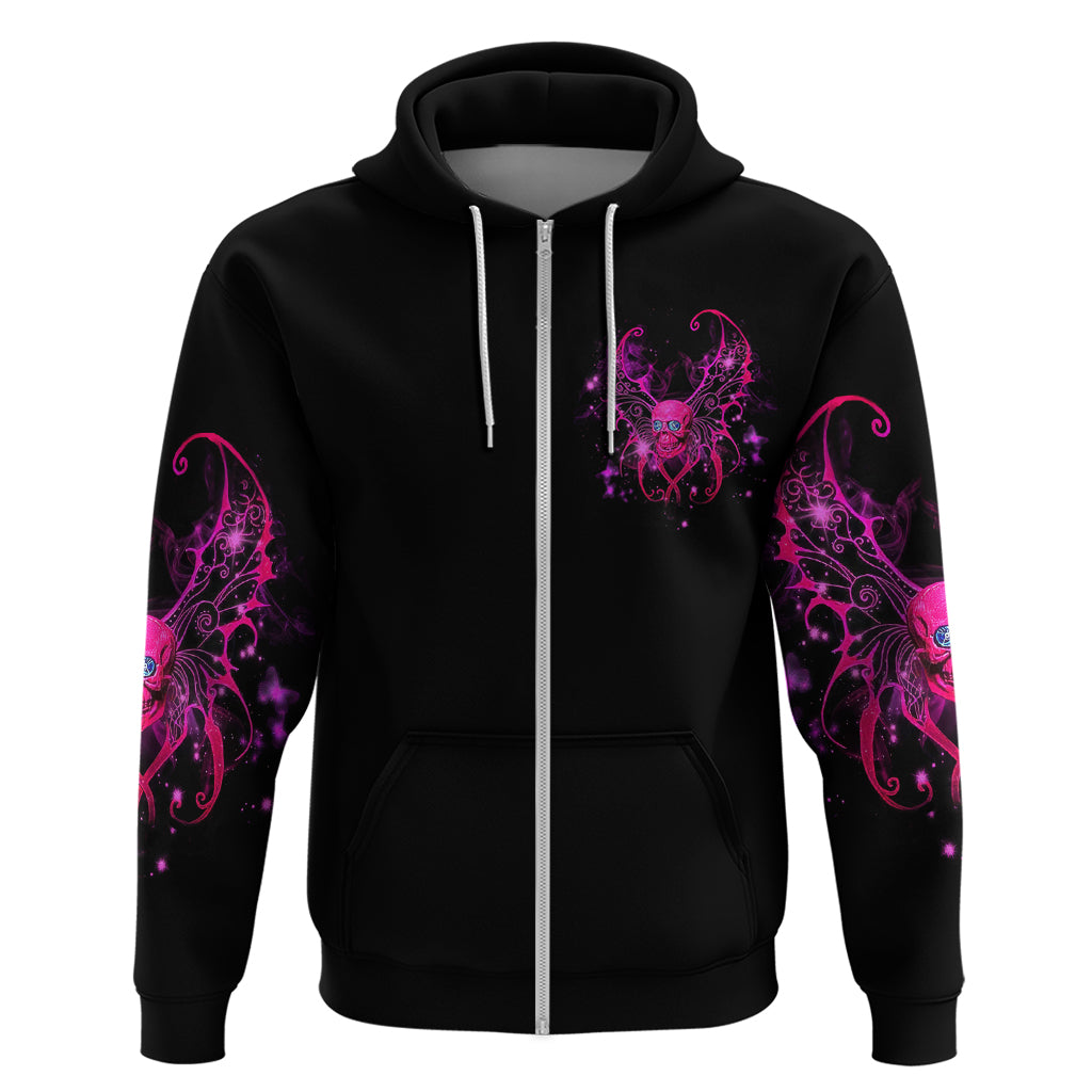 Fairy Skull Hoodie My Next Life I Want To Be Karma Fairy - Wonder Print Shop