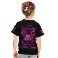 Fairy Skull Kid T Shirt My Next Life I Want To Be Karma Fairy - Wonder Print Shop