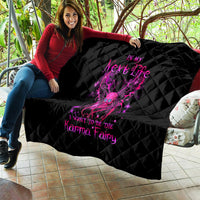 Fairy Skull Quilt My Next Life I Want To Be Karma Fairy - Wonder Print Shop