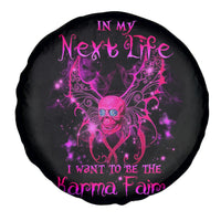 Fairy Skull Spare Tire Cover My Next Life I Want To Be Karma Fairy - Wonder Print Shop