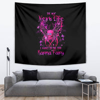 Fairy Skull Tapestry My Next Life I Want To Be Karma Fairy - Wonder Print Shop