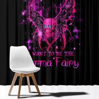 Fairy Skull Window Curtain My Next Life I Want To Be Karma Fairy - Wonder Print Shop