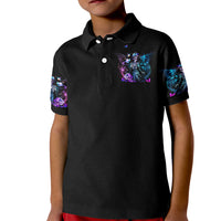 Dia De Los Muertos Skull Kid Polo Shirt My Next Life I Want To Be Karma Fairy - Wonder Print Shop