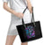 Dia De Los Muertos Skull Leather Tote Bag My Next Life I Want To Be Karma Fairy - Wonder Print Shop