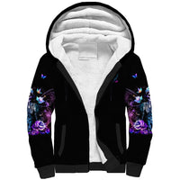 Skull Reaper Sherpa Hoodie I Going To Hell Just Pick You Up - Wonder Print Shop