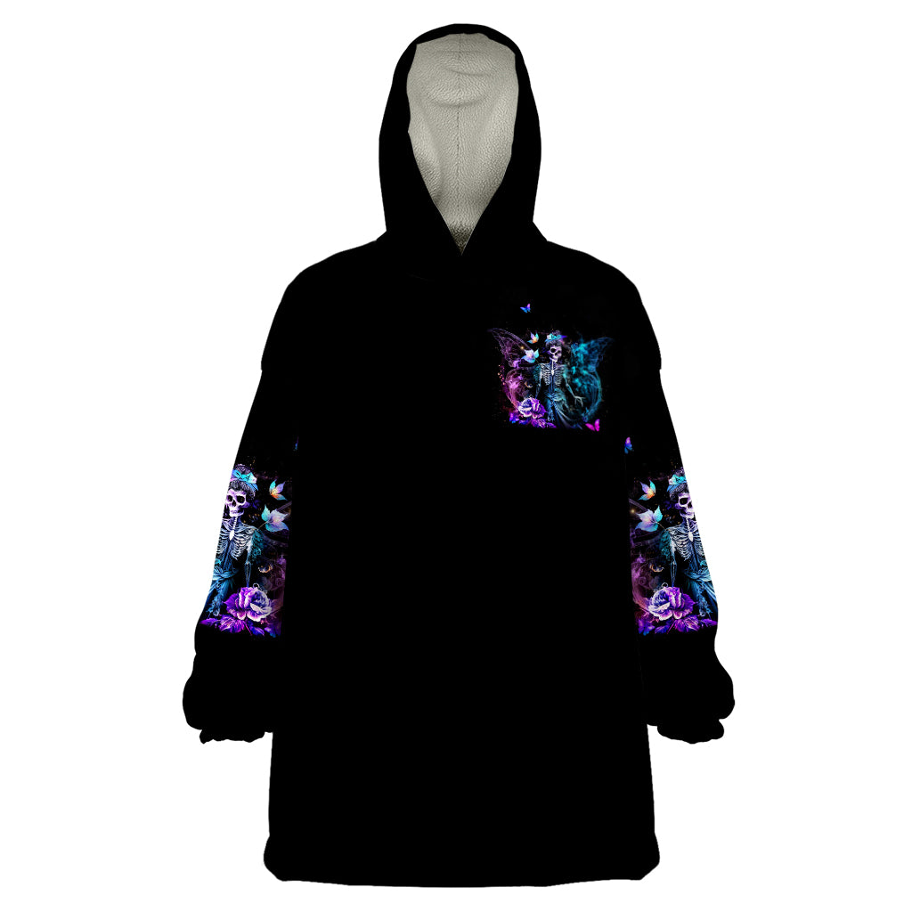 Skull Reaper Wearable Blanket Hoodie I Going To Hell Just Pick You Up - Wonder Print Shop