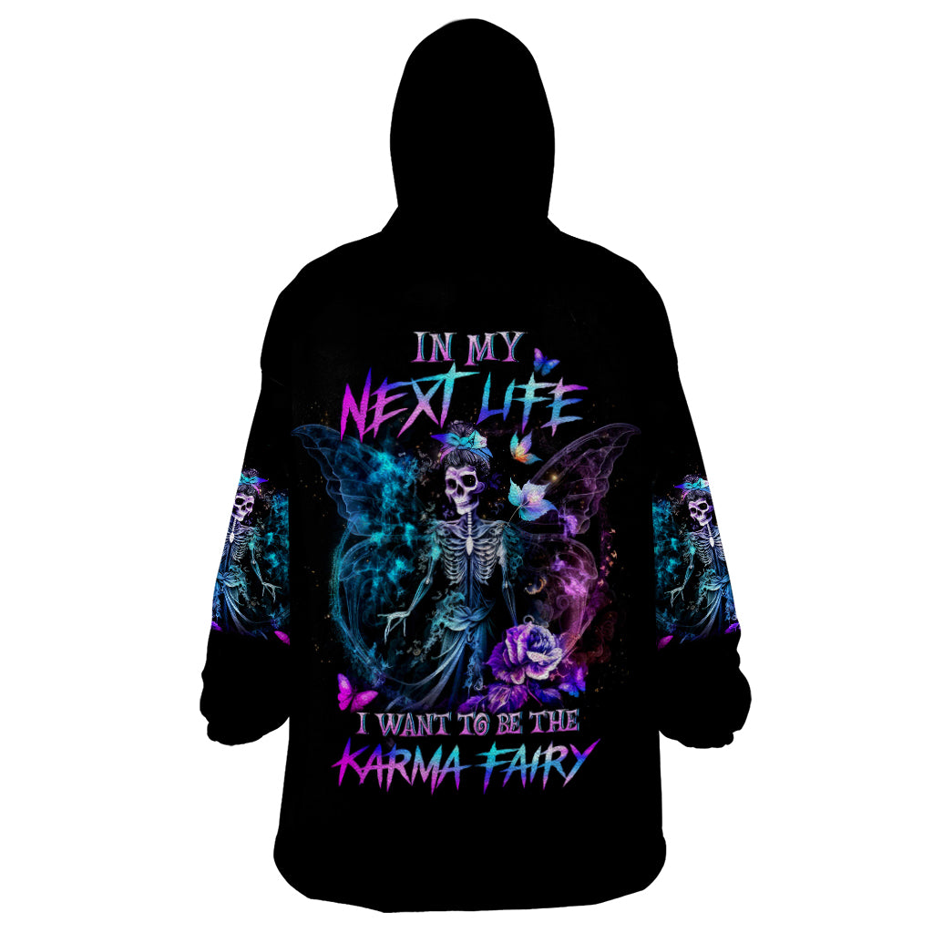 Skull Reaper Wearable Blanket Hoodie I Going To Hell Just Pick You Up - Wonder Print Shop