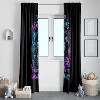 Dia De Los Muertos Skull Window Curtain My Next Life I Want To Be Karma Fairy - Wonder Print Shop