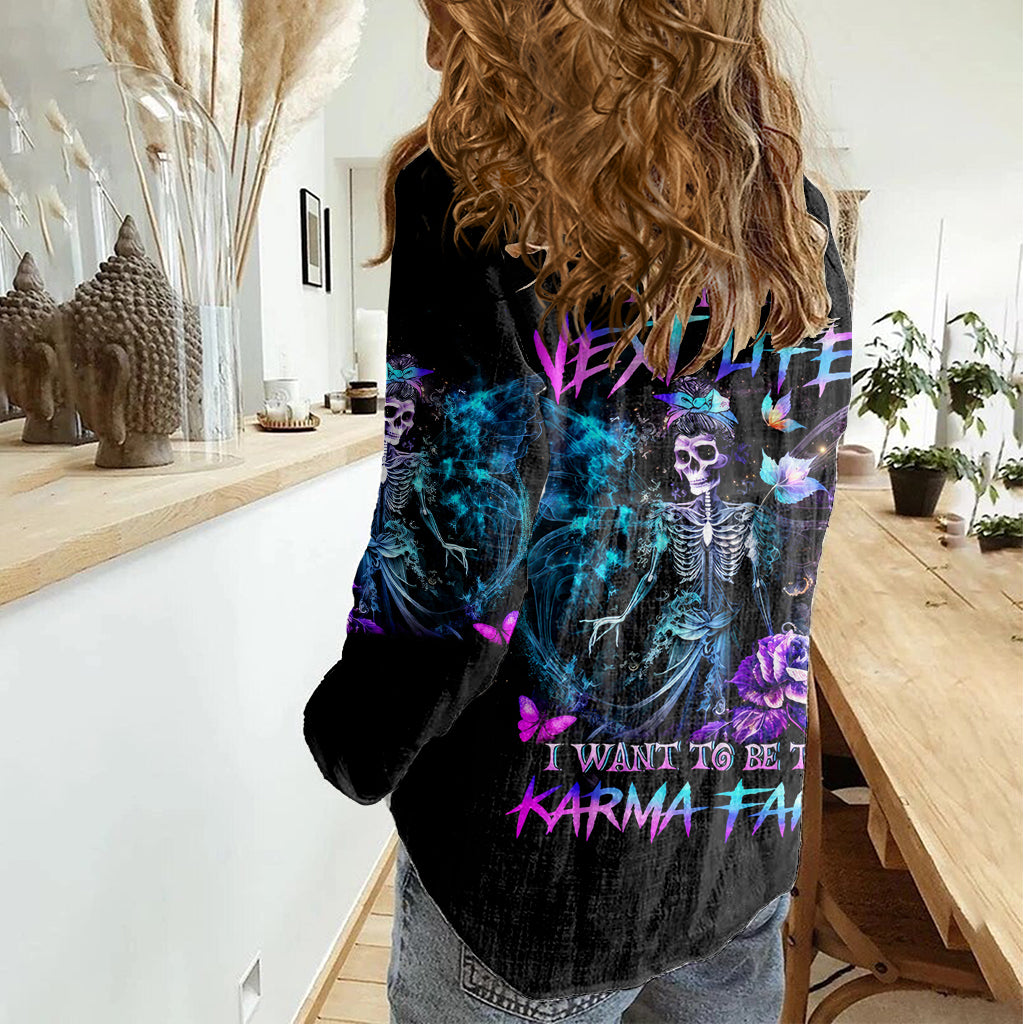 Skull Reaper Women Casual Shirt I Going To Hell Just Pick You Up - Wonder Print Shop