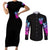 Tiny Fairy Skull Couples Matching Short Sleeve Bodycon Dress and Long Sleeve Button Shirts My Next Life I Want To Be Karma Fairy - Wonder Print Shop