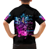 Tiny Fairy Skull Hawaiian Shirt My Next Life I Want To Be Karma Fairy - Wonder Print Shop