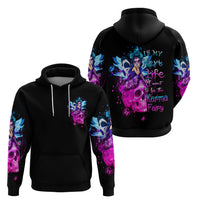 Tiny Fairy Skull Hoodie My Next Life I Want To Be Karma Fairy - Wonder Print Shop