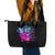 Tiny Fairy Skull Leather Tote Bag My Next Life I Want To Be Karma Fairy - Wonder Print Shop