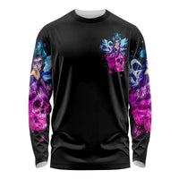 Tiny Fairy Skull Long Sleeve Shirt My Next Life I Want To Be Karma Fairy - Wonder Print Shop