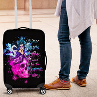 Tiny Fairy Skull Luggage Cover My Next Life I Want To Be Karma Fairy - Wonder Print Shop