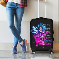 Tiny Fairy Skull Luggage Cover My Next Life I Want To Be Karma Fairy - Wonder Print Shop