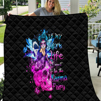 Tiny Fairy Skull Quilt My Next Life I Want To Be Karma Fairy - Wonder Print Shop