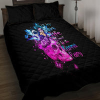Tiny Fairy Skull Quilt Bed Set My Next Life I Want To Be Karma Fairy - Wonder Print Shop