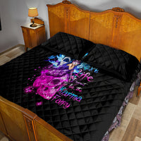 Tiny Fairy Skull Quilt Bed Set My Next Life I Want To Be Karma Fairy - Wonder Print Shop