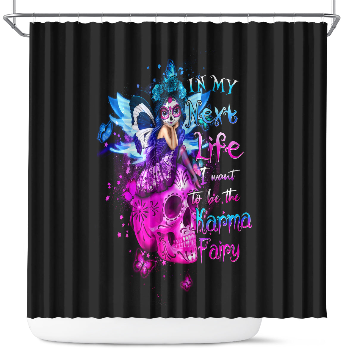 tiny-fairy-skull-shower-curtain-my-next-life-i-want-to-be-karma-fairy