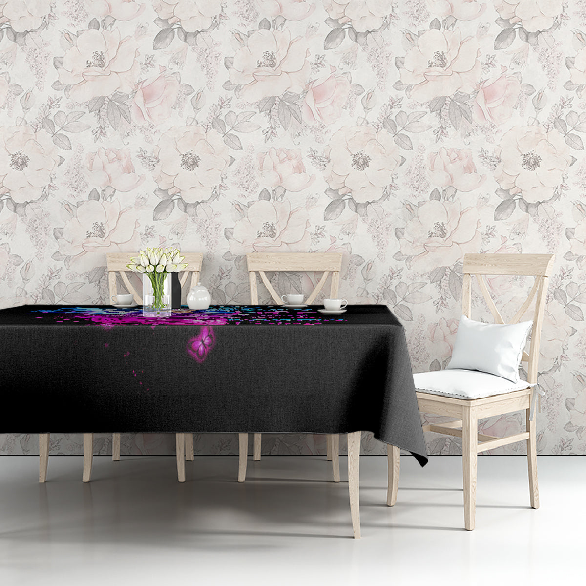 Tiny Fairy Skull Tablecloth My Next Life I Want To Be Karma Fairy - Wonder Print Shop