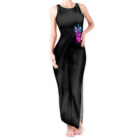 Thunder Skull Tank Maxi Dress I Can't Go To Hell Devil Restrainning Order Against Me - Wonder Print Shop
