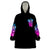 Thunder Skull Wearable Blanket Hoodie I Can't Go To Hell Devil Restrainning Order Against Me - Wonder Print Shop