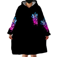 Thunder Skull Wearable Blanket Hoodie I Can't Go To Hell Devil Restrainning Order Against Me - Wonder Print Shop