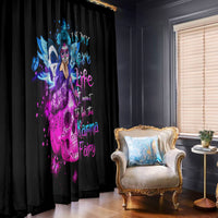 Tiny Fairy Skull Window Curtain My Next Life I Want To Be Karma Fairy - Wonder Print Shop