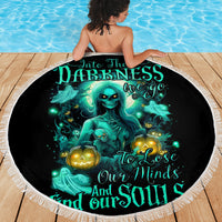 Witch Skull Beach Blanket Into Darkness To Lose Our Mind And Find Our Souls - Wonder Print Shop