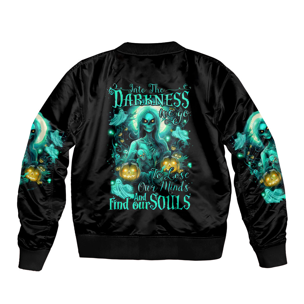 Witch Skull Bomber Jacket Into Darkness To Lose Our Mind And Find Our Souls - Wonder Print Shop