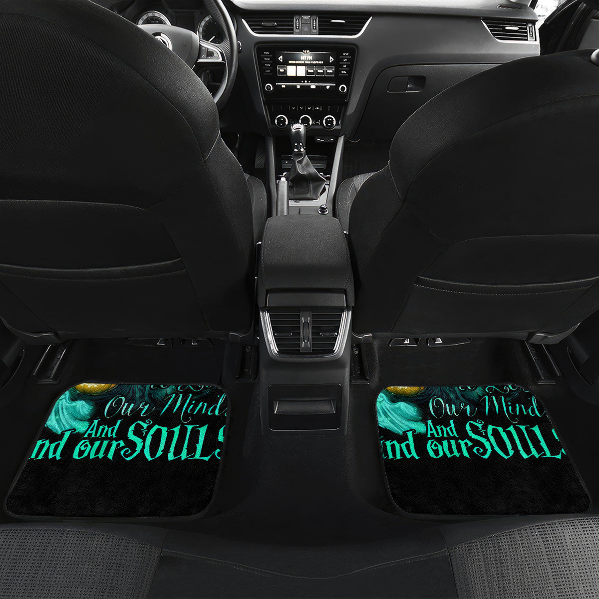 Witch Skull Car Mats Into Darkness To Lose Our Mind And Find Our Souls - Wonder Print Shop
