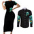 Witch Skull Couples Matching Short Sleeve Bodycon Dress and Long Sleeve Button Shirts Into Darkness To Lose Our Mind And Find Our Souls - Wonder Print Shop