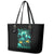 Witch Skull Leather Tote Bag Into Darkness To Lose Our Mind And Find Our Souls - Wonder Print Shop
