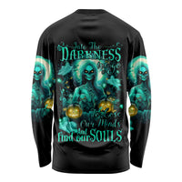 Witch Skull Long Sleeve Shirt Into Darkness To Lose Our Mind And Find Our Souls - Wonder Print Shop