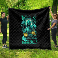 Witch Skull Quilt Into Darkness To Lose Our Mind And Find Our Souls - Wonder Print Shop