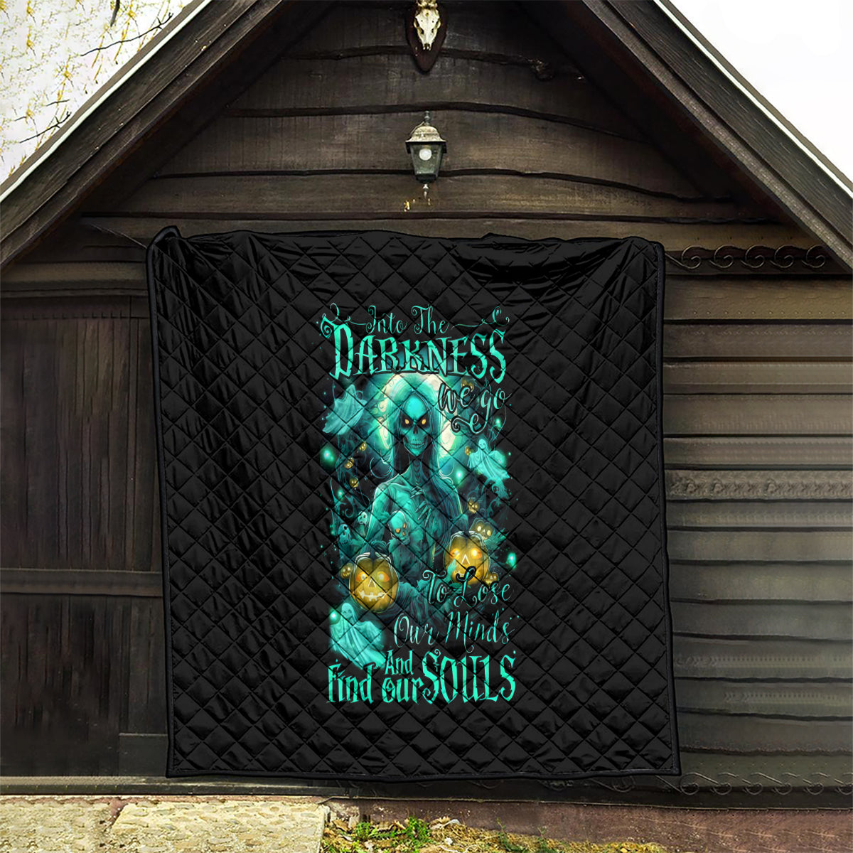 Witch Skull Quilt Into Darkness To Lose Our Mind And Find Our Souls - Wonder Print Shop