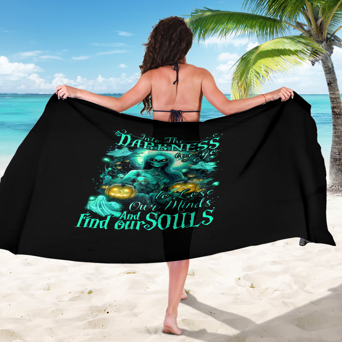 Witch Skull Sarong Into Darkness To Lose Our Mind And Find Our Souls - Wonder Print Shop