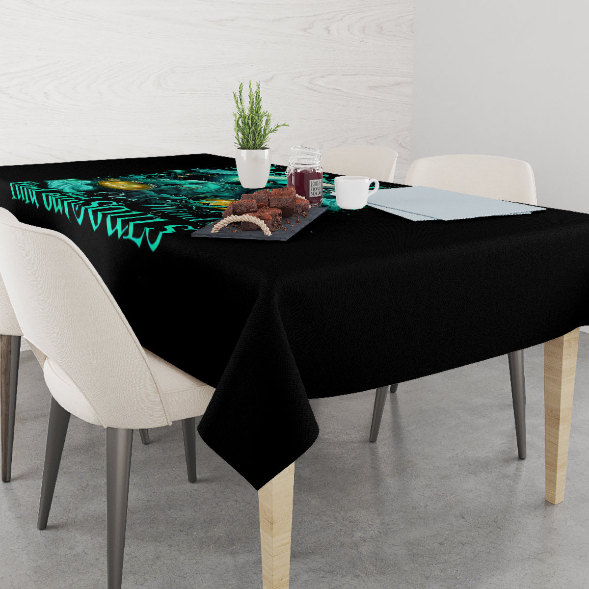 Witch Skull Tablecloth Into Darkness To Lose Our Mind And Find Our Souls - Wonder Print Shop