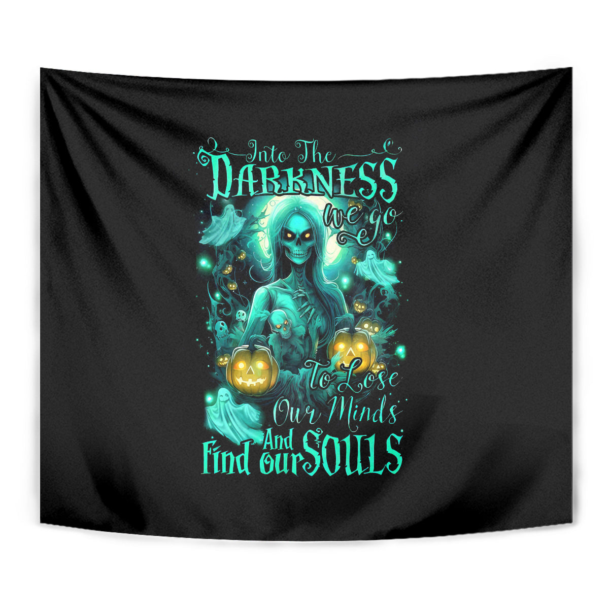 Witch Skull Tapestry Into Darkness To Lose Our Mind And Find Our Souls - Wonder Print Shop