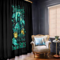 Witch Skull Window Curtain Into Darkness To Lose Our Mind And Find Our Souls - Wonder Print Shop