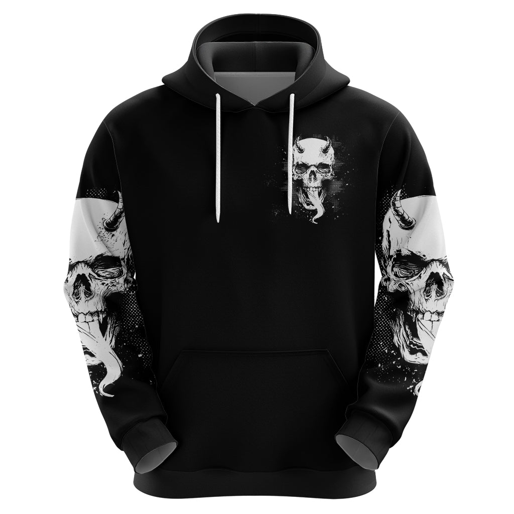 Devil Skull Hoodie It's Not How Crazy Iam But Enjoy It Make Me Dangerous - Wonder Print Shop