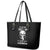 Devil Skull Leather Tote Bag It's Not How Crazy Iam But Enjoy It Make Me Dangerous - Wonder Print Shop
